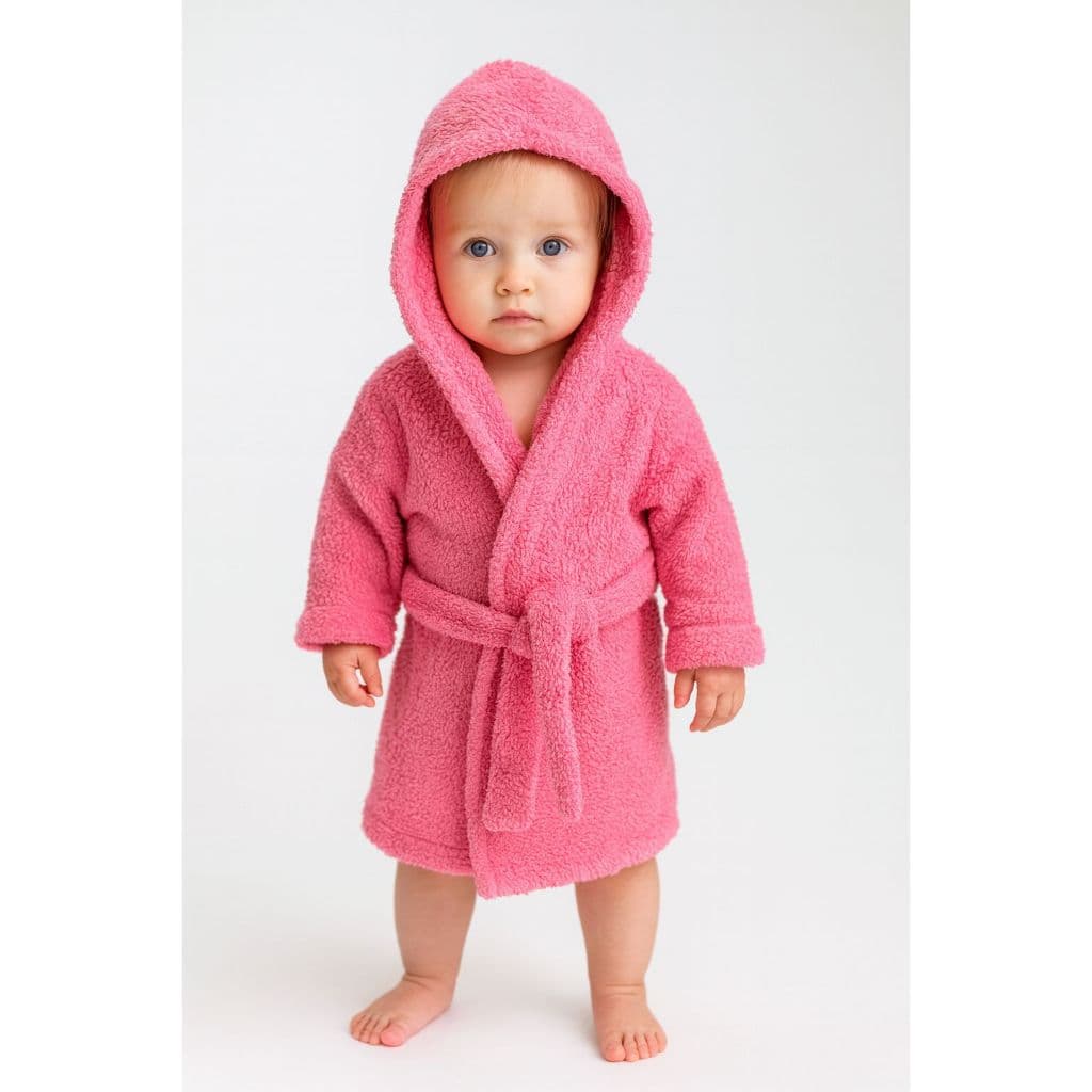 Roupão Infantil e Juvenil Mantinha Soft Pink e Azul Petróleo/Turquesa Conforto Acolhedor para Aventuras do Dia a Dia