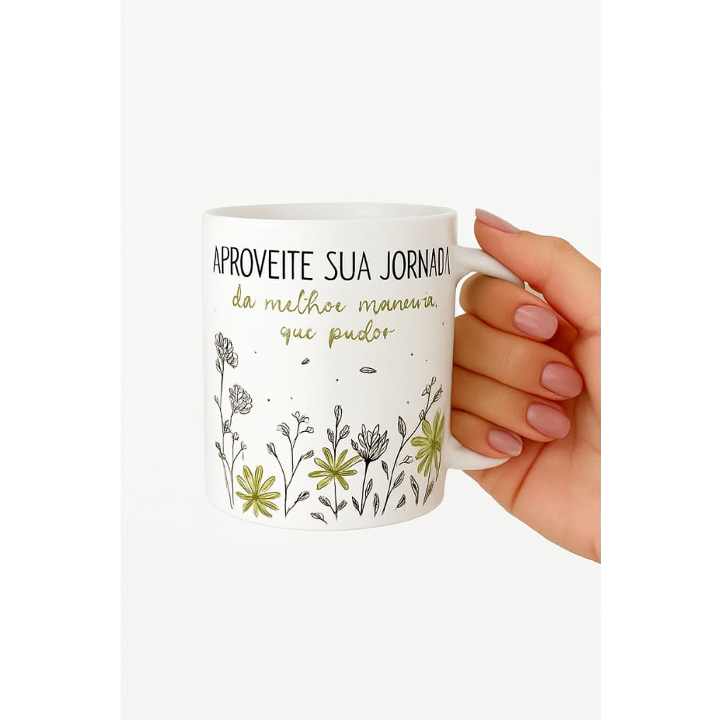 Caneca Xícara de cerâmica 300ml Caneca frases motivacionais Xícara para presente Lembrancinha