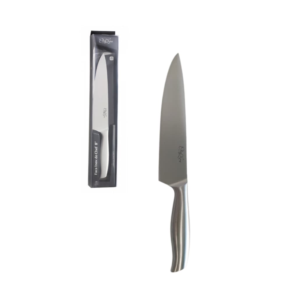 Faca do chef 8" de cozinha inox ultracorte 33cm Chef Line
