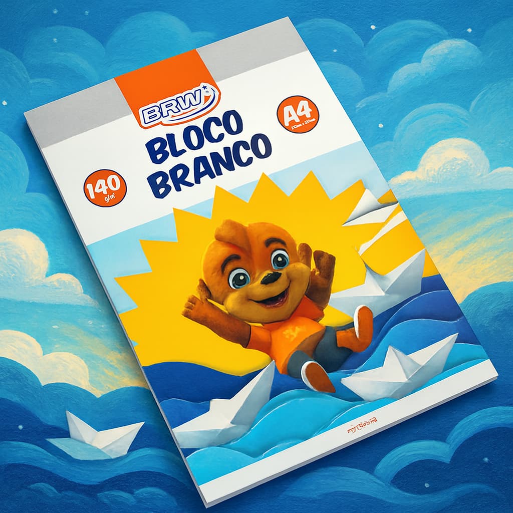 BLOCO CRIATIVO BRANCO - 140GR - 20 FOLHAS