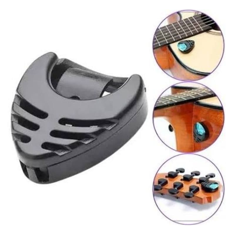 Kit Porta Palhetas Cor Preta – Case Compacto para Violão/Guitarra – Armazena Múltiplas Palhetas – Leve e Prático