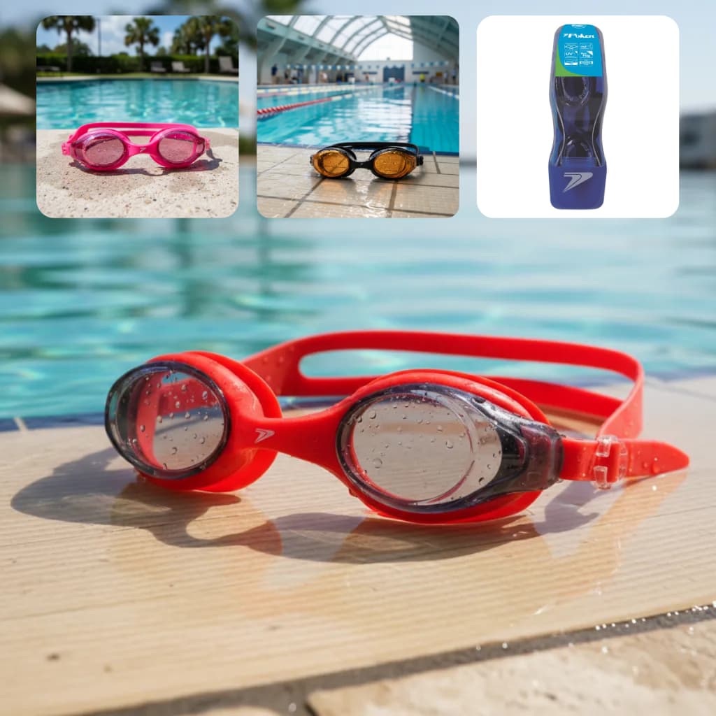 Oculos de Natação Myrtus Ultra Poker Profissional Unissex Adulto Junior