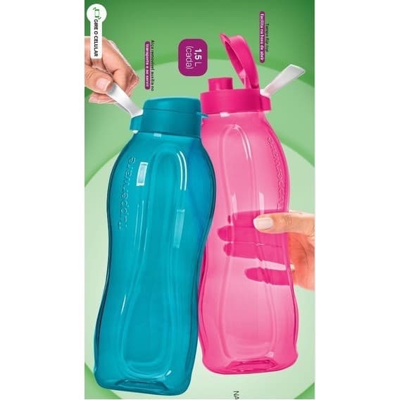 GARRAFA 1,5L TUPPERWARE CORES