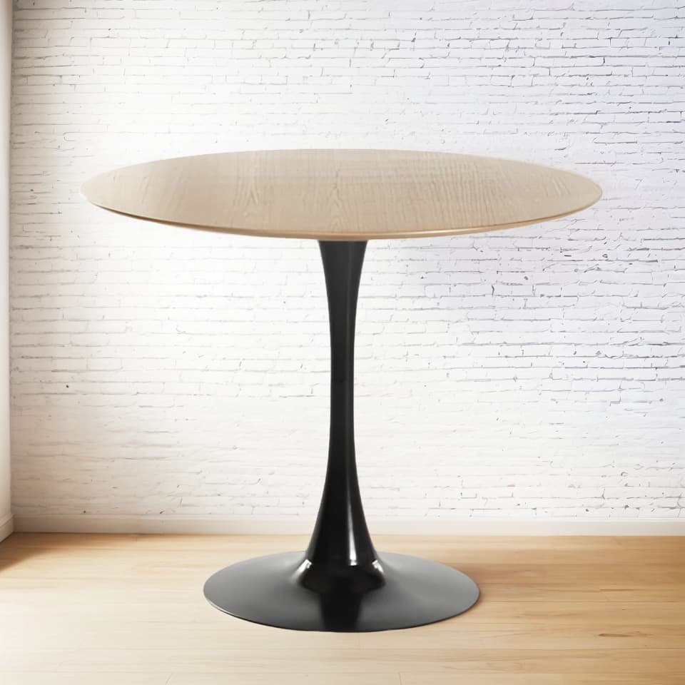 Mesa De Jantar Redonda Saarinen Tulipa 80cm Tampo Em Laca Masterchair