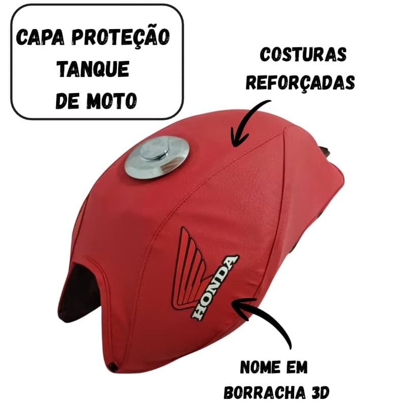 CAPA DE TANQUE MOTO TITAN MIx 150/ FAN 125/150 2009 a 2013 Material Reforçado.
