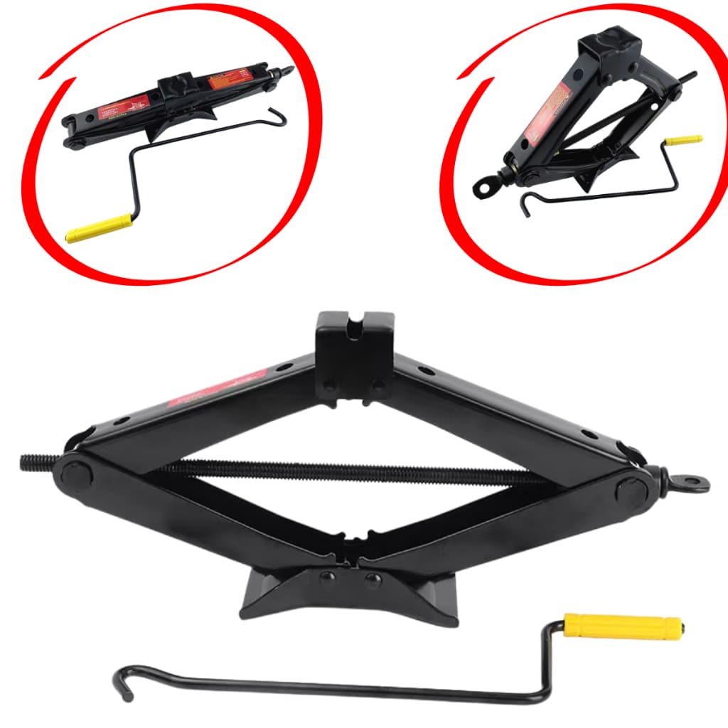 Macaco Sanfona de Carro Suporta 1.5 Toneladas Universal Original para Troca de Pneu