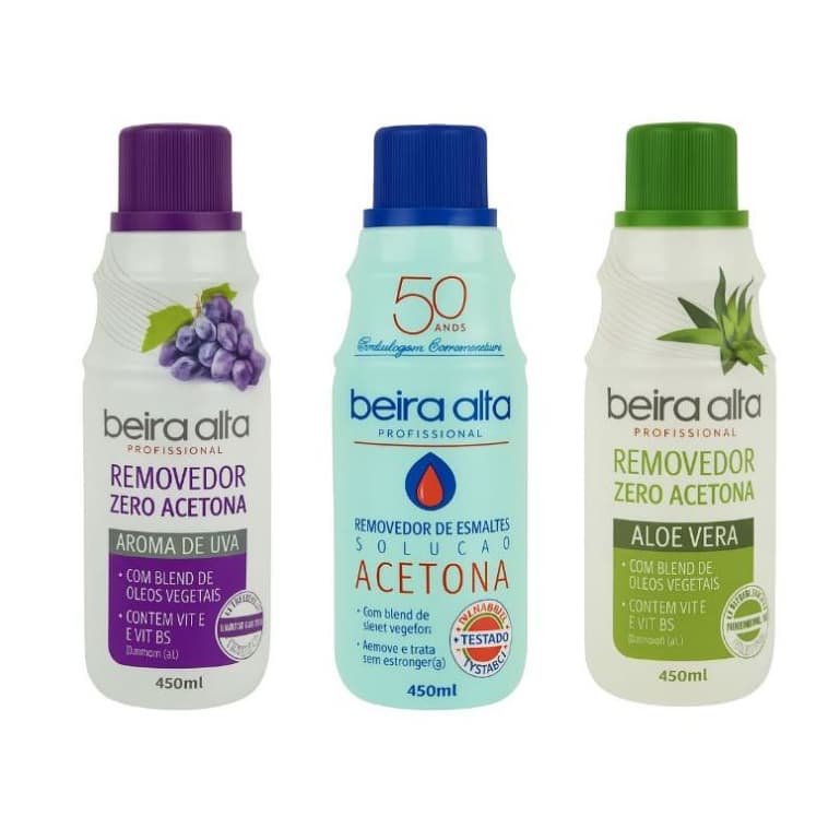 Acetona Removedor De Esmalte 450Ml - Beira Alta