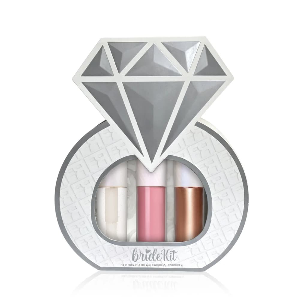 Bride Kit Fran By Franciny Ehlke Gloss Lip Brinde  + Shine Iluminador + Blush  Alta Fixação