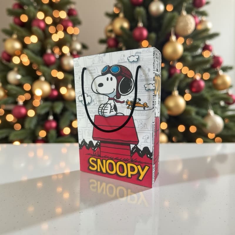 Sacola personalizada Snoopy personalizada pequena