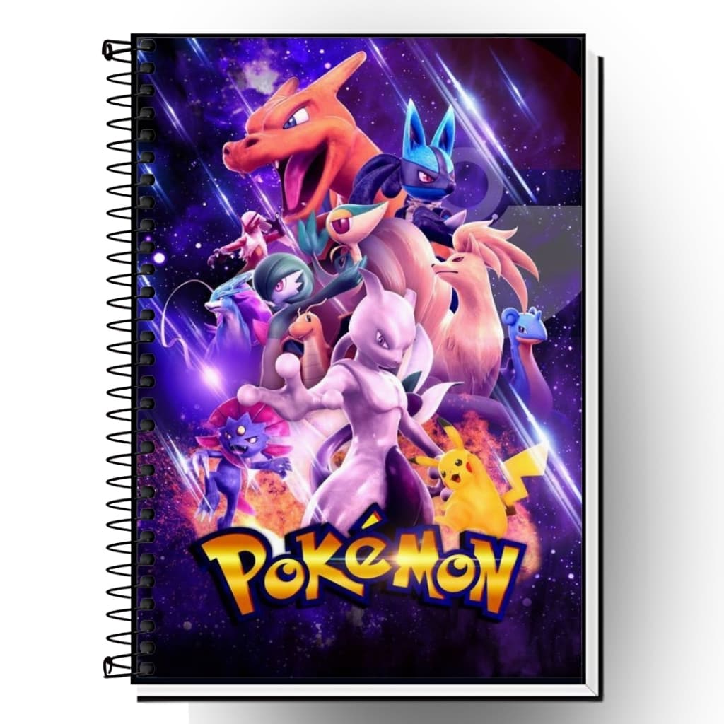 Caderno Pokémon | Edição Exclusiva | 1, 10, 15 ou 20 Matérias | Capa Dura com Design Incrível | Escola ou Faculdade