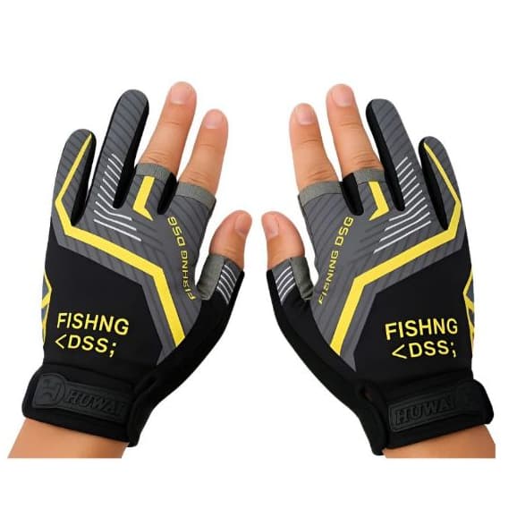 Luva Antiderrapante Pesca e Ciclismo com Proteção UV Profissional