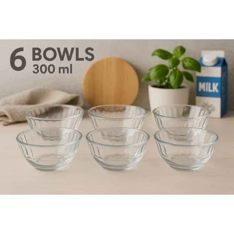 Jogo de sobremesa com 6 bowls de virdo rio.