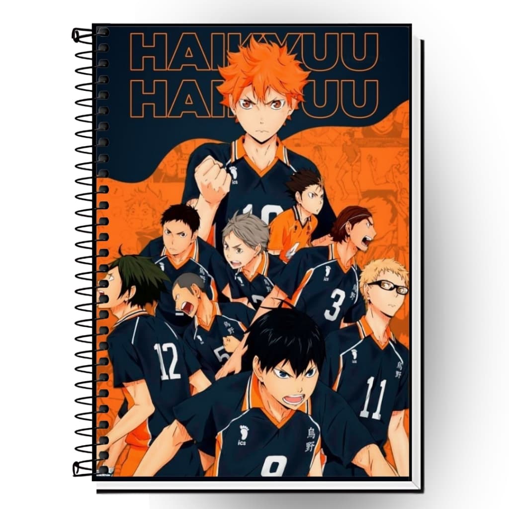 Caderno Haikyuu Hinata 1 10 15 E 20 Matérias Capa Dura Personalizada Tema De Desenho Anime Japonês Perfeito Para Estudo