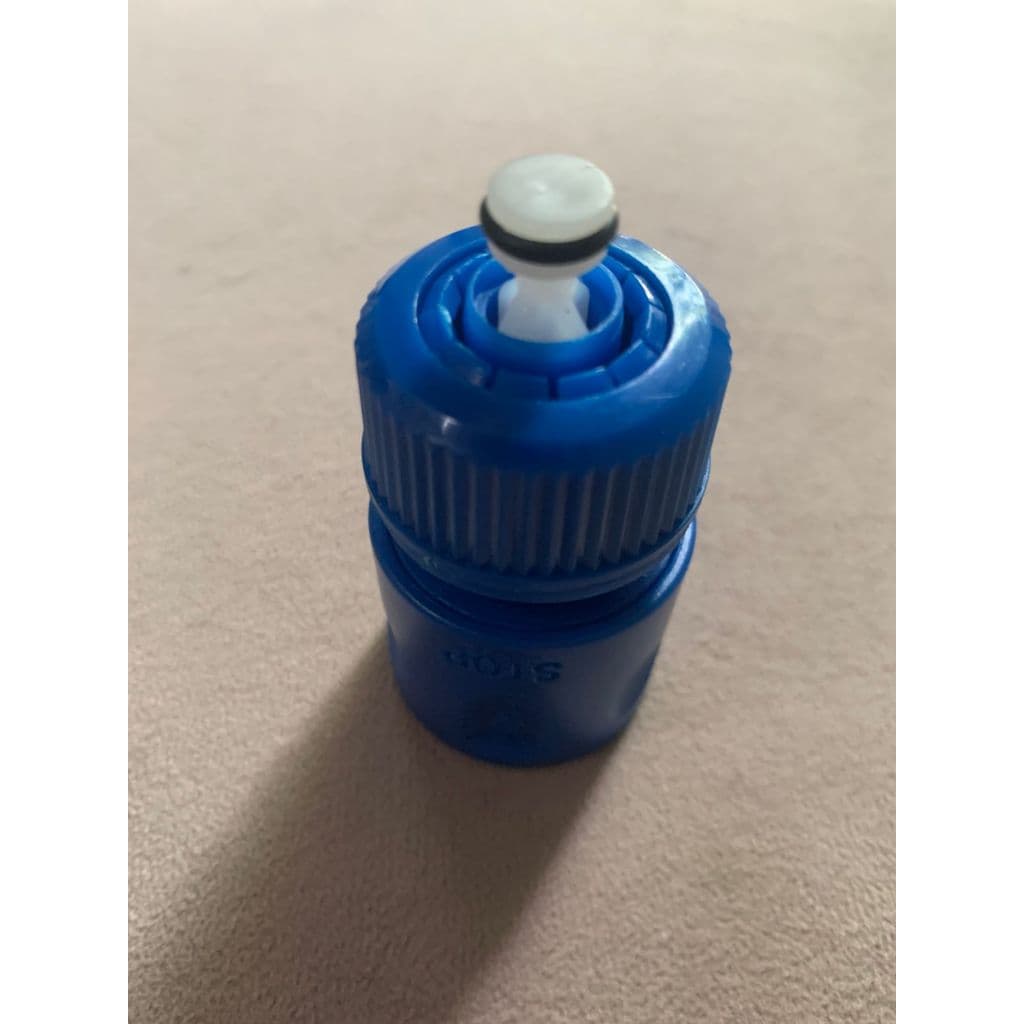 ENGATE RÁPIDO COM STOP BITOLA 1/2" E 7/16"AZUL