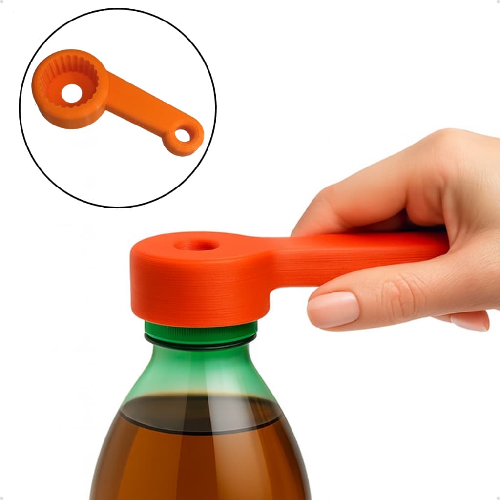 Abridor De Garrafas Pet E Long Neck Suporte Anatômico para Facilidade no Manuseio