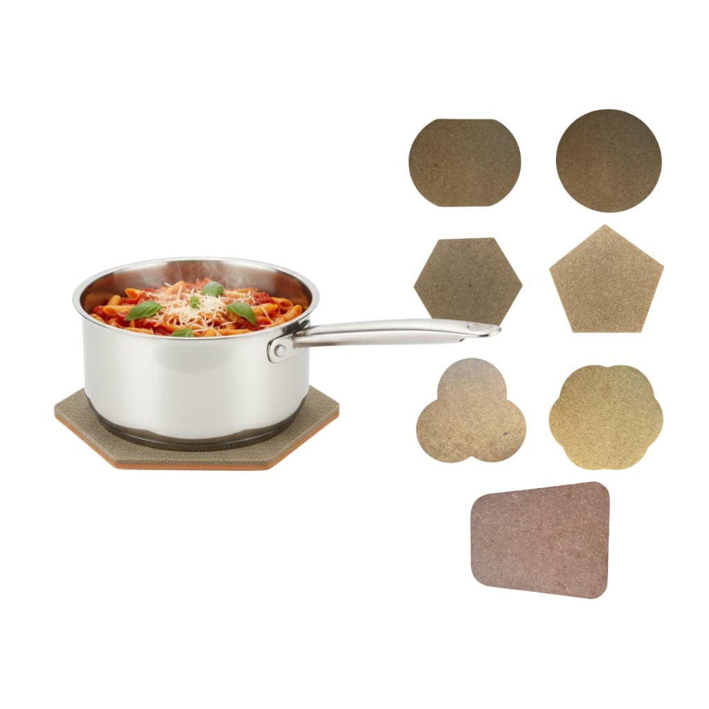 Kit 3-10 Descanso de Panela em Madeira MDF – Alta Resistência 7 Modelos Exclusivos LUM3