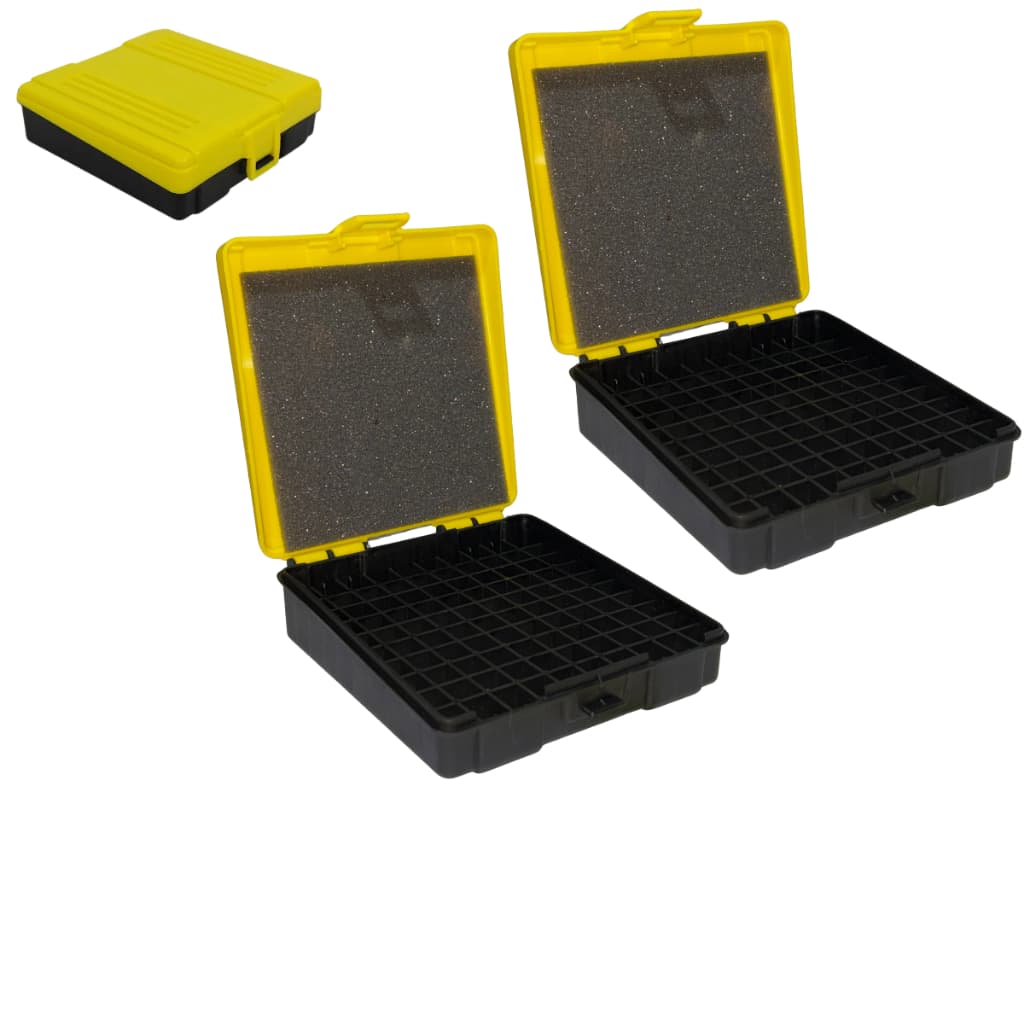 Kit 2 Estojo Aurok F115 Porta Munição 380, 9mm e 38 Super – Caixa Durável