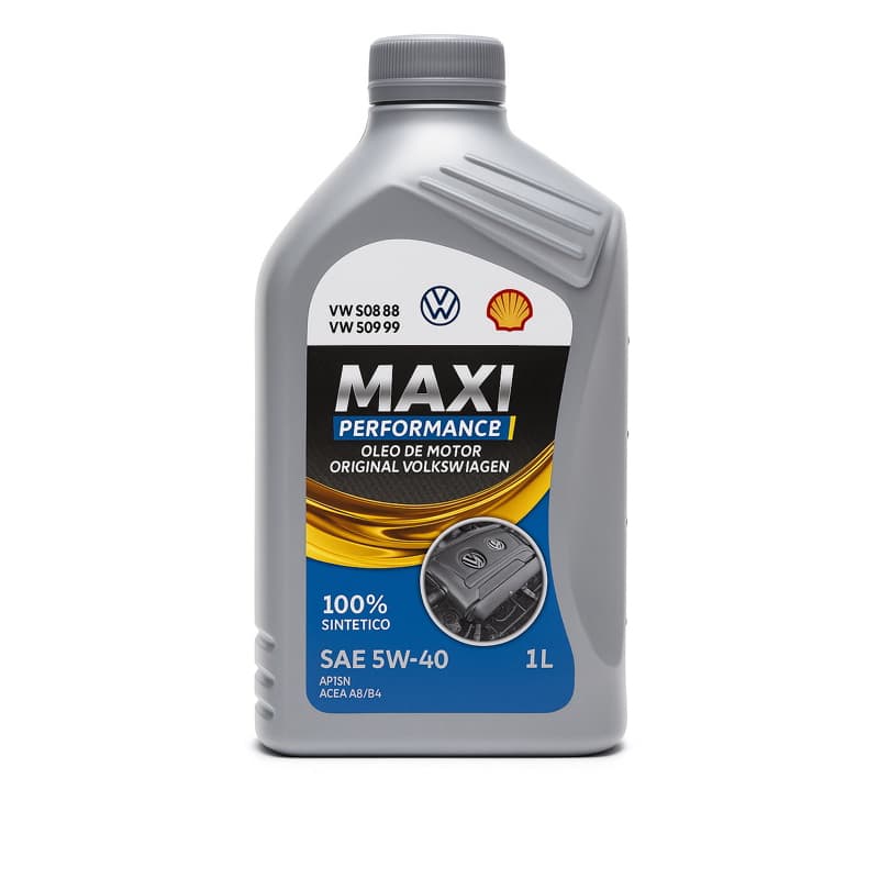 Óleo Lubrificante do Motor Volkswagen 5W40 100% Sintético 1L 508 509 Gol Fox Jetta Polo Virtus