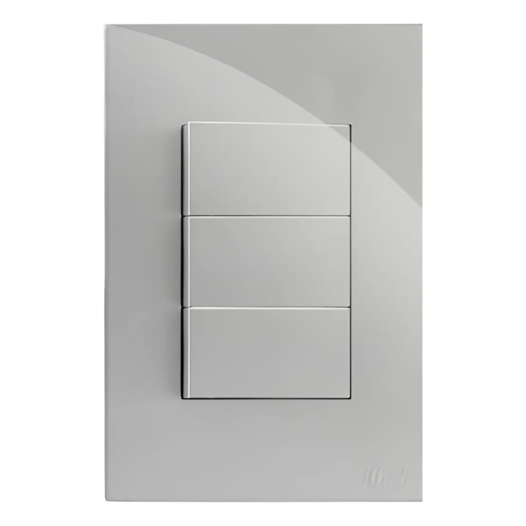 CJ TRIPLO SIMPLES COM SUPROTE 4X2 - RECTA PRATA GLOSS