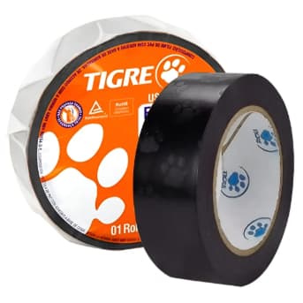 Fita Isolante Tigre Uso Geral | Para Instalações Elétricas | 5m, 10m e 20m