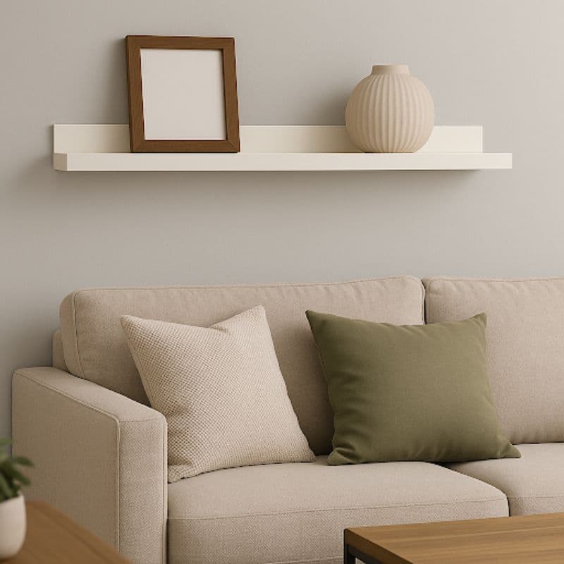 Prateleira em MDF Branco | 60x20cm | Resistente