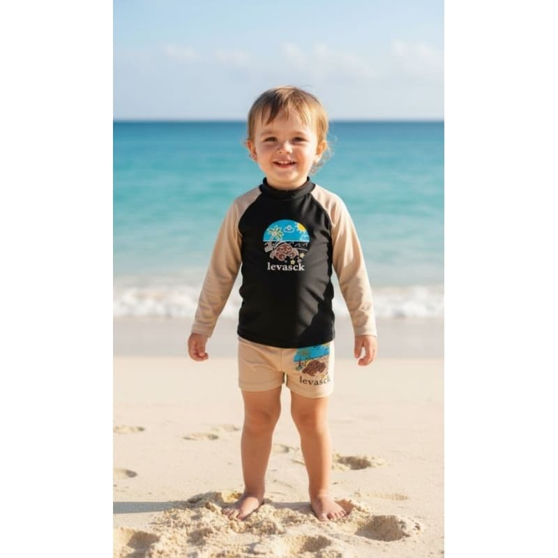Conjunto Infantil para Praia Proteção UV FPS 50+ Verão Mar e Piscina unissex