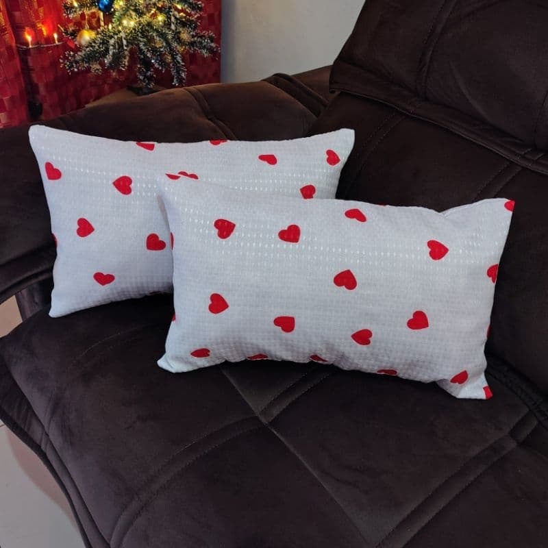 Kit 2 Baguete Piquet Premium Com Enchimento 30x50cm | Conforto e Estilo Para Sua Casa.