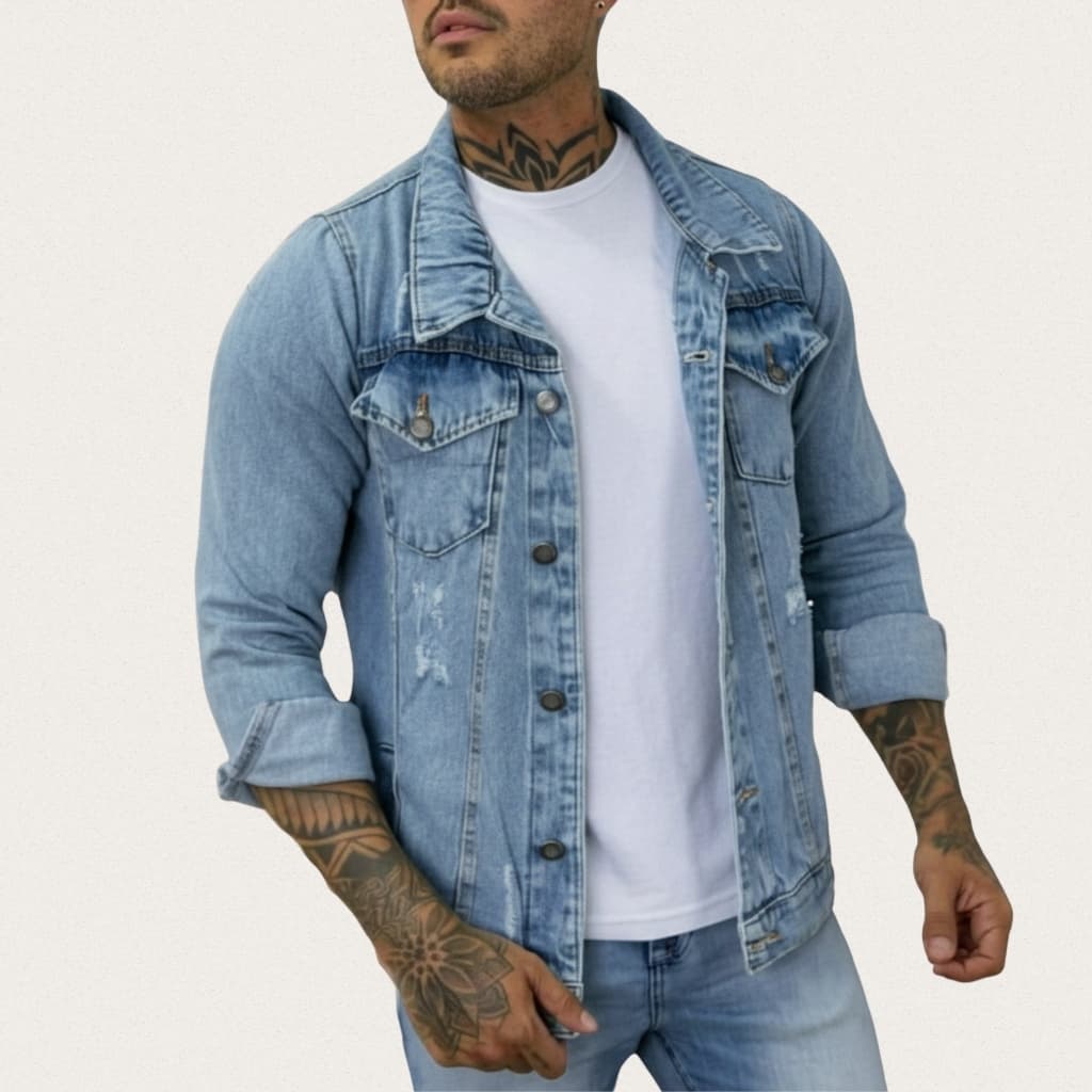 Jaqueta Masculina de Sarja Versátil e Elegante para Qualquer Estilo