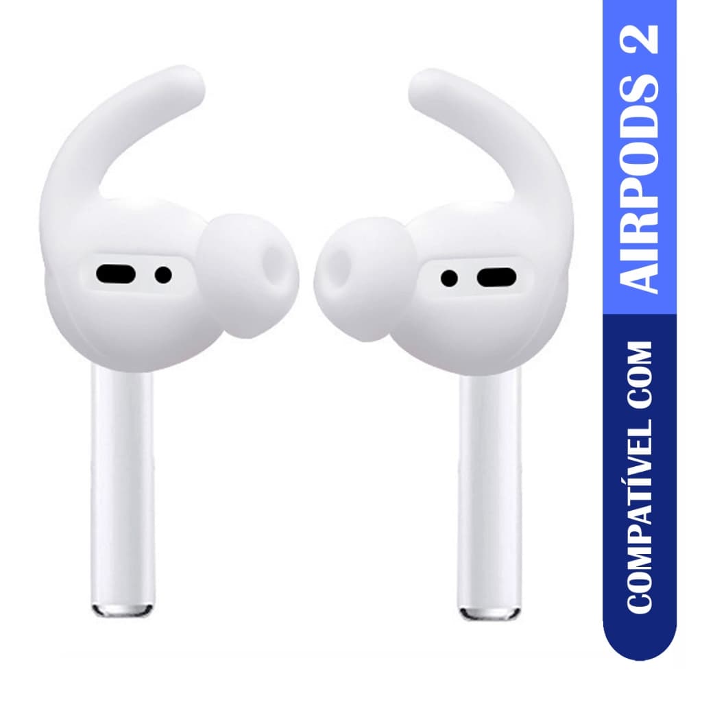Borrachinha Silicone Haste Anti Queda Para Fone de Ouvido AirPods 2a Geração