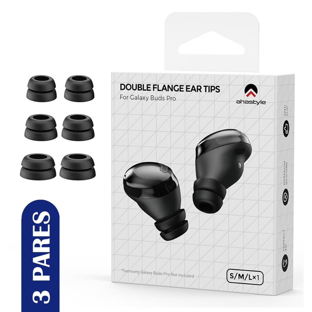 3 Pares Borracha Dupla Antiqueda Compatível Galaxy Buds Pro Borrachinha