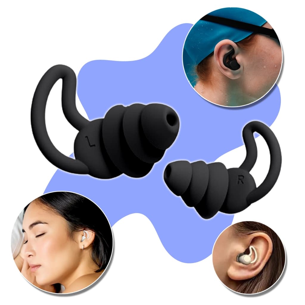 Tampão De Ouvido Protetor Auricular Dormir Anti Ruído e Natação + Case