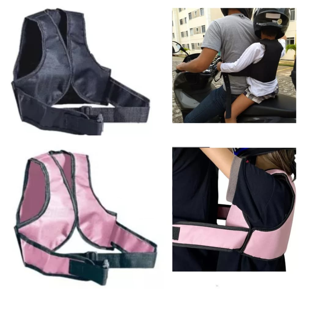 Colete Cinto de Segurança Infantil Criança Andar De Moto Ajustável Antiqueda
