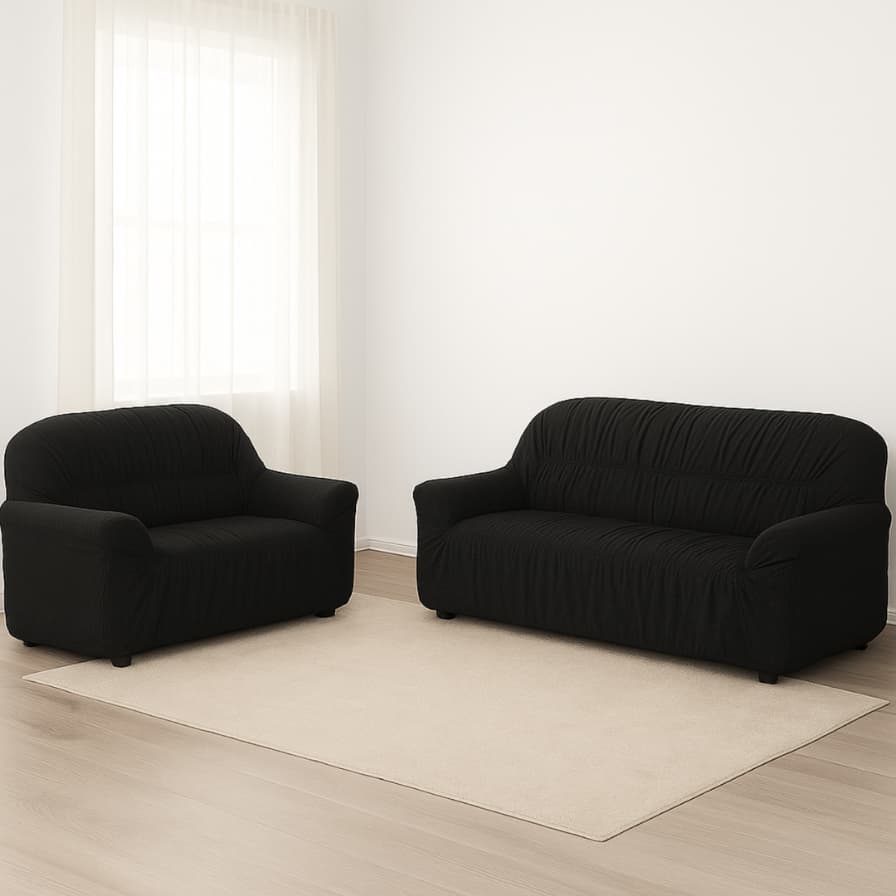 Kit 2 Capas de Sofá Elasticadas – 2 e 3 Lugares, Ajuste Perfeito e Prático