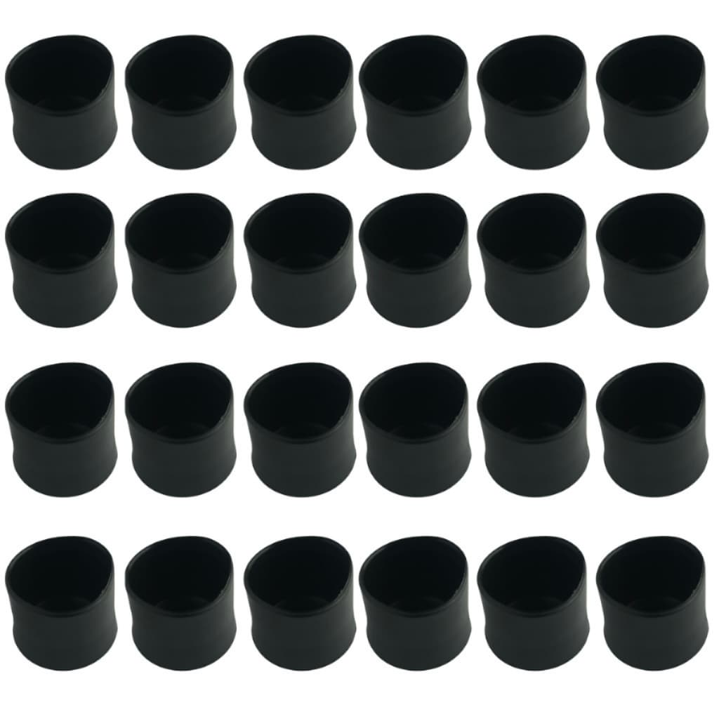 24 ponteira protetora pe de cadeira 1 e 1/4 - 3,2 cm pvc