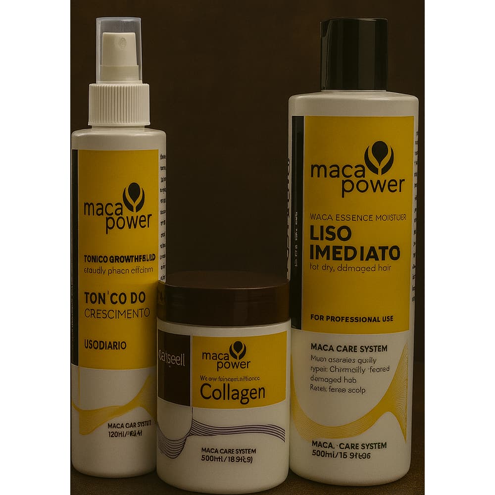 Kit capilar tônico crescimento, progressiva liso imediato, karmeell hidratação profunda