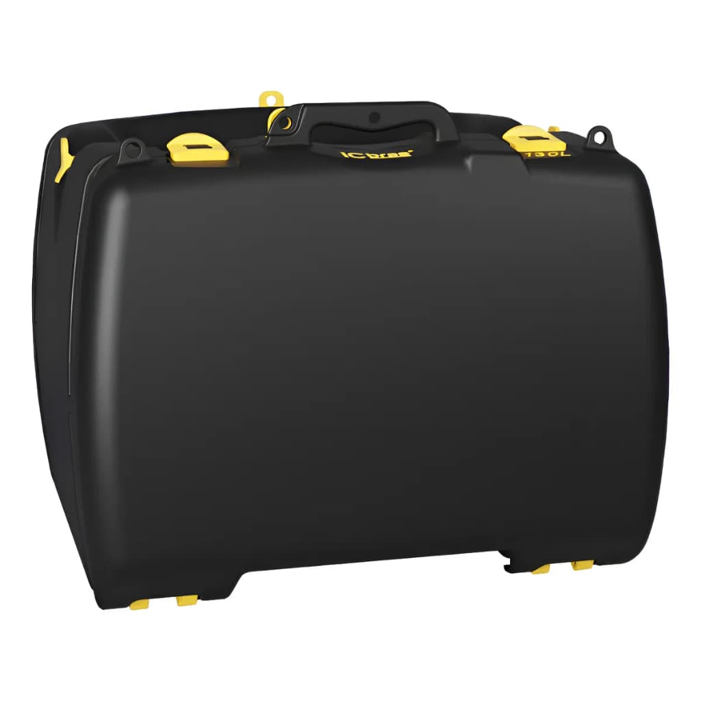 BAU PLASTICO 130LT PRET C/ TAMPA PRETA  ( SEM SUPORTE)