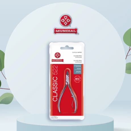 Alicate De Cuticula Profissional Classic 522 Mundial Afiado Prateado