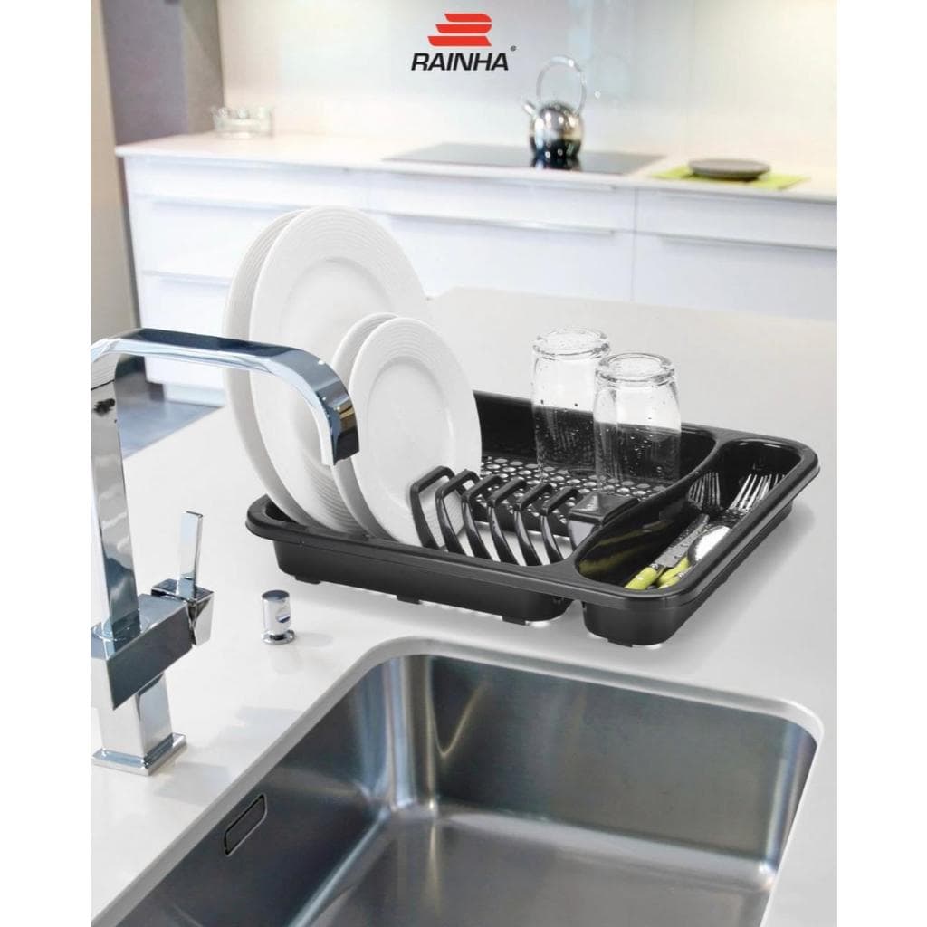Escorredor de Louça Compacto para Cozinha Capacidade 10 Pratos  Eco Flow Rainha