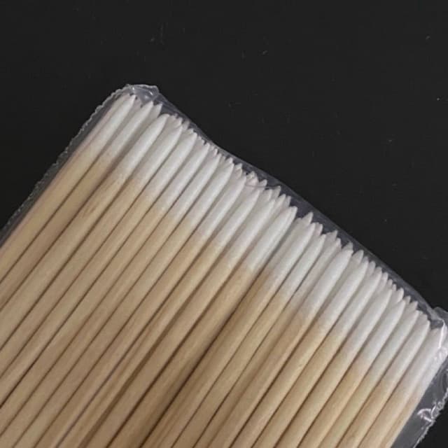 Palito com algodão