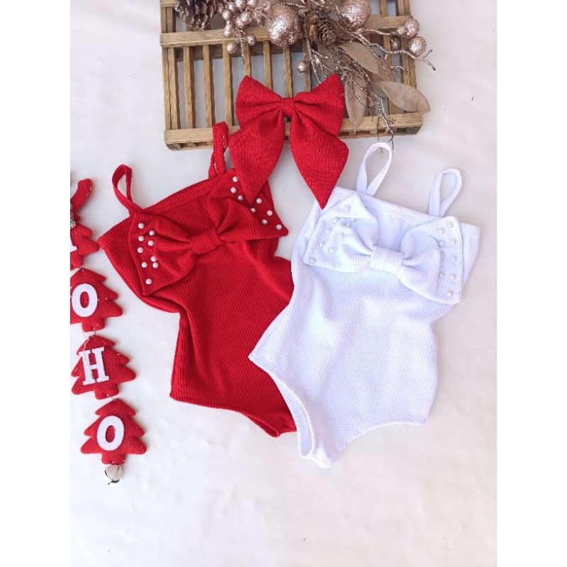Body laço/body infantil branco/body infantil vermelho