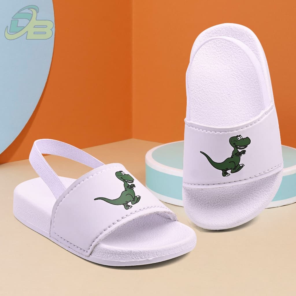 Chinelo Slide Bebê Dinossauro Dino Baby Unissex Confortável Casual Escolar