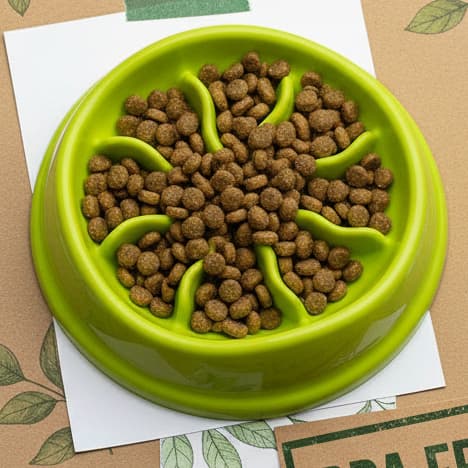 Comedouro Pet Lento Labirinto Interativo 350ML Cão Gato Ansioso Alimentação Saudável Educativo