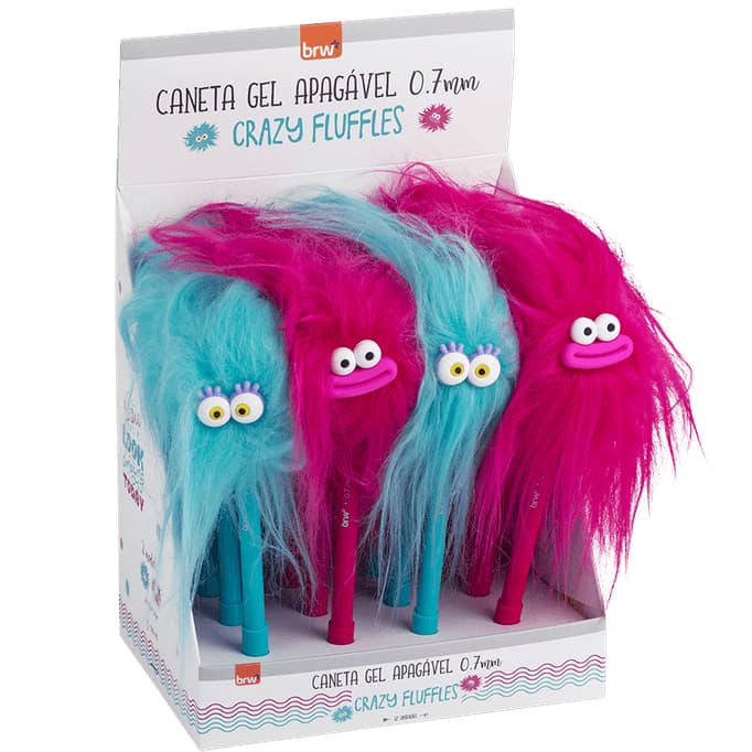 Caneta Gel Apagável 0.7mm Crazy Fluffles-cabelo Maluco
