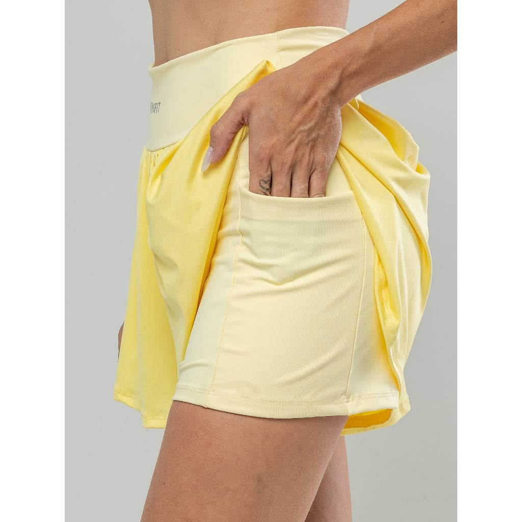 Shorts Duplo Para Corrida Academia Fitness Beach Tenis com Bolso em Poliamida