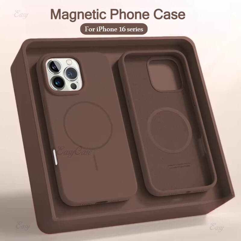 Capa Magnética Anti Impacto para iPhone 11/12/13/14/15/16 Pro Max