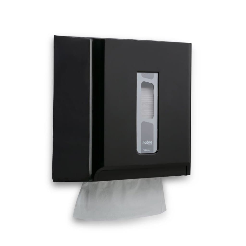 DISPENSER PARA PAPEL TOALHA 1/3D BRANCO/PRETO  STREET - NOBRE