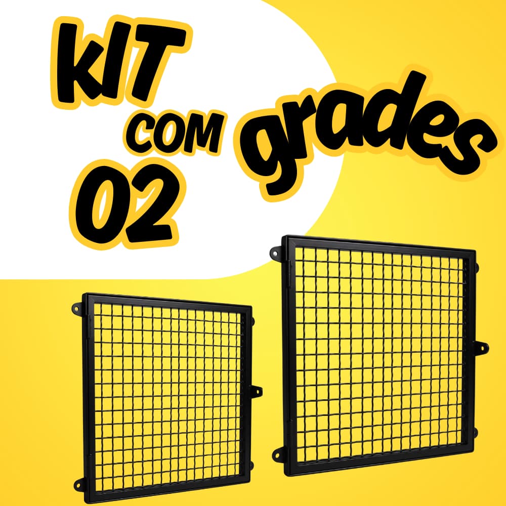 Grade Segurança para Hidrômetro 50x60cm Padrão de Energia 58x32cm-kit 02 unidades