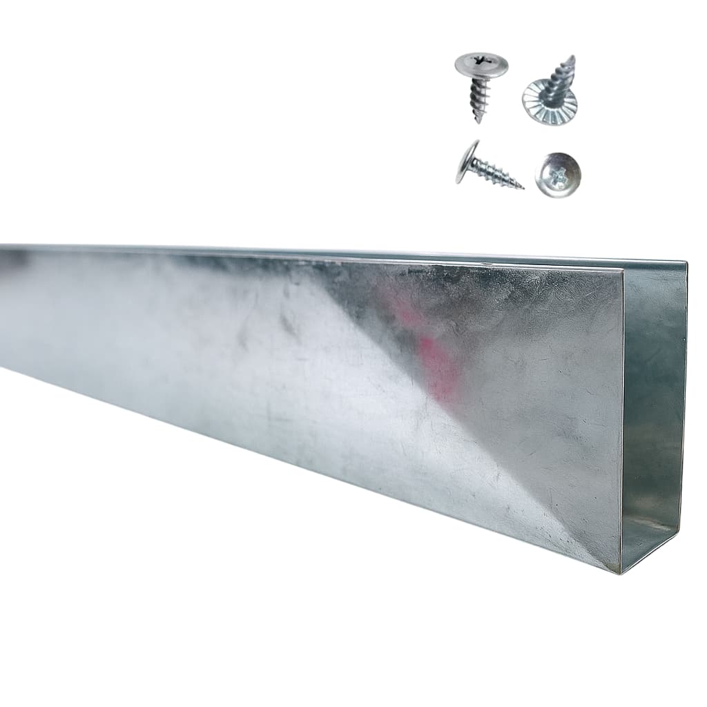 Salva Porta Proteção de Porta Chapa Galvanizado Umidade 60cm á 100cm 15cm altura