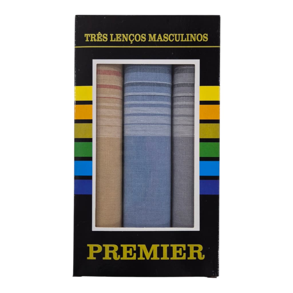 Caixa de Lenços Masculinos Premier: Elegância e Praticidade para o Homem Moderno.