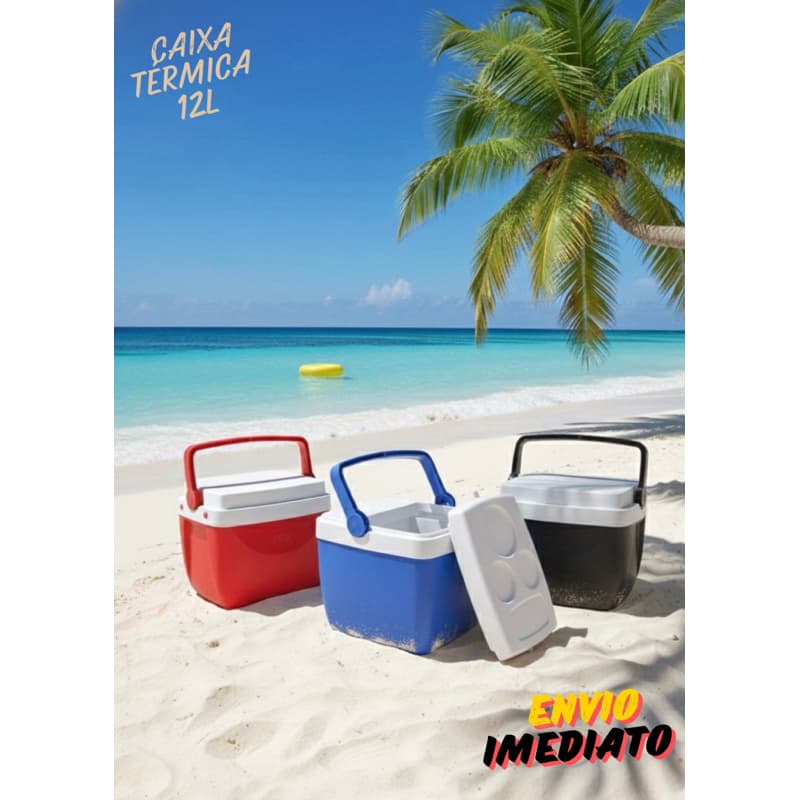 Caixa térmica 12L Mor cooler portátil mantém gelo praia viagem leve compacta verão 2026